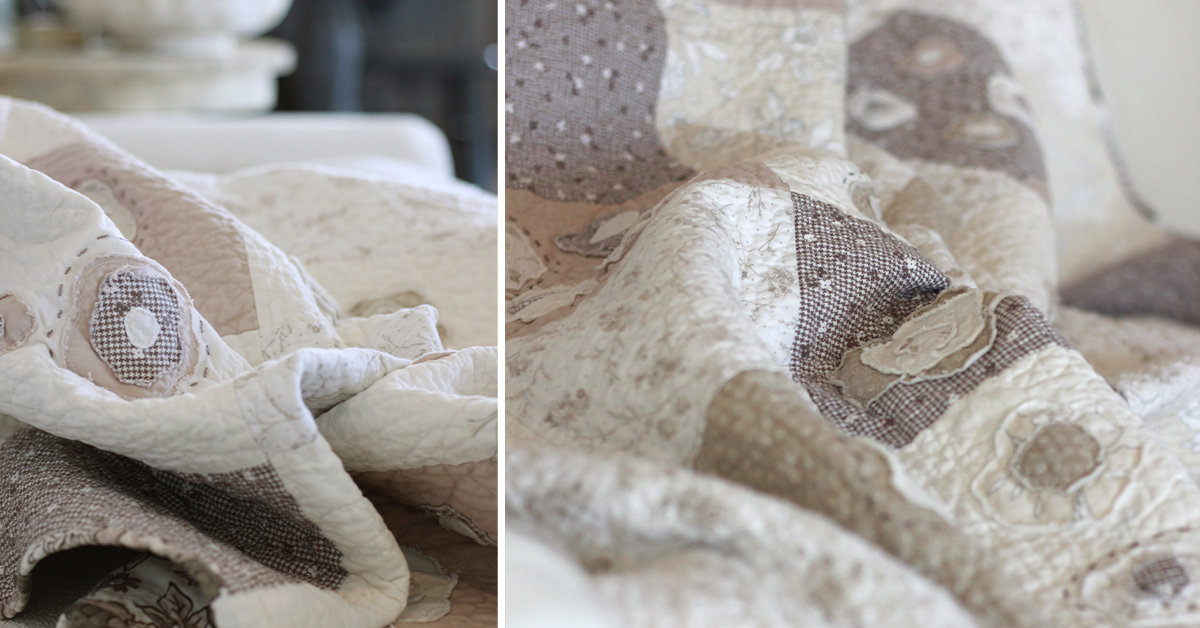 Shabby Chic Rosette Quilt: Free Pattern and Templates